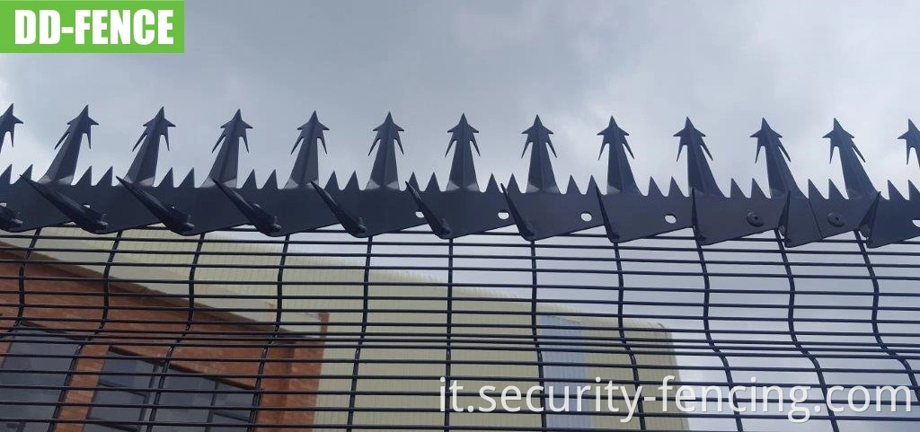 BS1722-14 Green Black Security 358 Anti Climb Fence Weld Wire Mesh per la sottostazione di energia di energia industriale Telecom